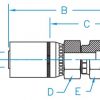 1" Hose ID x 1" - Male Boss O-Ring Swivel Standard Hydraulic Fitting - Image 3