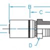 3/8" Hose ID x 1/4" - Male Pipe NPT Rigid Standard Hydraulic Fitting | 06U-104 - Image 3