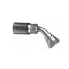 1/4" Hose ID x 1/4" - British Standard Pipe 60° Cone 45° Bent Female Swivel Standard Hydraulic Fitting | 04U-44P