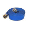 1-1/2" x 25 ft Blue Water Discharge Hose Male x Female Threaded (Short Shank) Aluminum