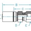 3/8" Hose ID x 3/8" - British Flat Face Seat Female Swivel Standard Hydraulic Fitting | 06U-06P - Image 2