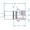 3/8" Hose ID x M16 x 1.5  - DIN Light Universal Seat Male Rigid Standard Hydraulic Fitting - Image 3