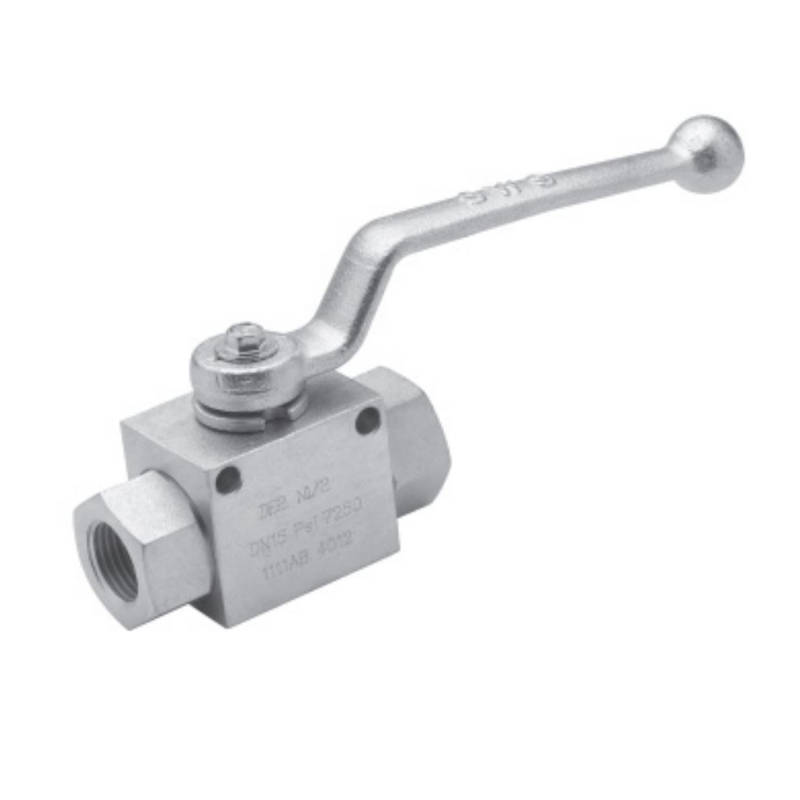 hydraulic high pressure 2 way steel ball valve 1/2"NPT 7250psi 