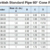 1/2" Hose ID x 1/2" - Male British Standard Pipe 60° Cone Rigid Standard Hydraulic Fitting | 08U-158 - Image 4