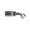 1/4" Hose ID x 1/4" - 45° SAE Female 45° Bent Tube Swivel Standard Hydraulic Fitting