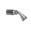 1/4" Hose ID x M16 x 1.5  - DIN Heavy Universal Seat 45° Bent Tube Female Swivel Standard Hydraulic Fitting