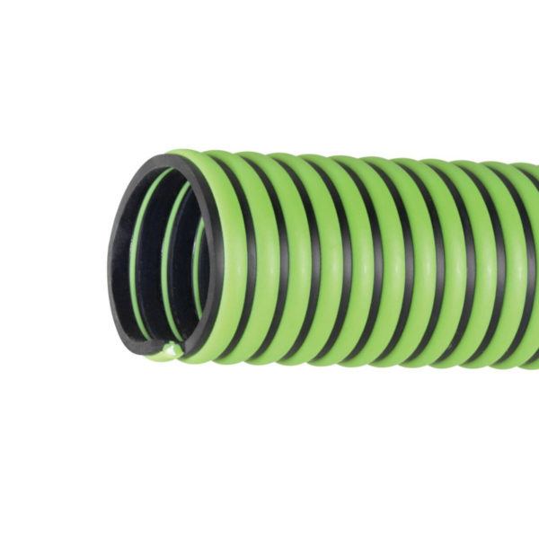 2-1/2" x 20 ft Green and Black EPDM Suction Hose Assembly: Male x Female QC Aluminum - Image 3