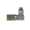 1/4" Hose ID x 1/4" - Male Boss O-Ring 90° Swivel Block Style Standard Hydraulic Fitting