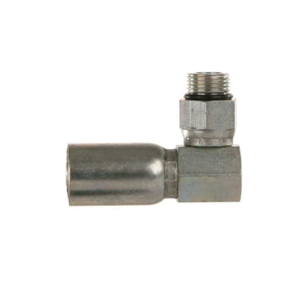 1/2" Hose ID x 1/2" - Male Boss O-Ring 90° Swivel Block Style Standard Hydraulic Fitting | 08U-R68