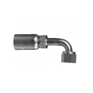 3/4" Hose ID x 3/4" - Female British Pipe 90° Bent Tube Swivel Bite to Wire/W Series Fitting