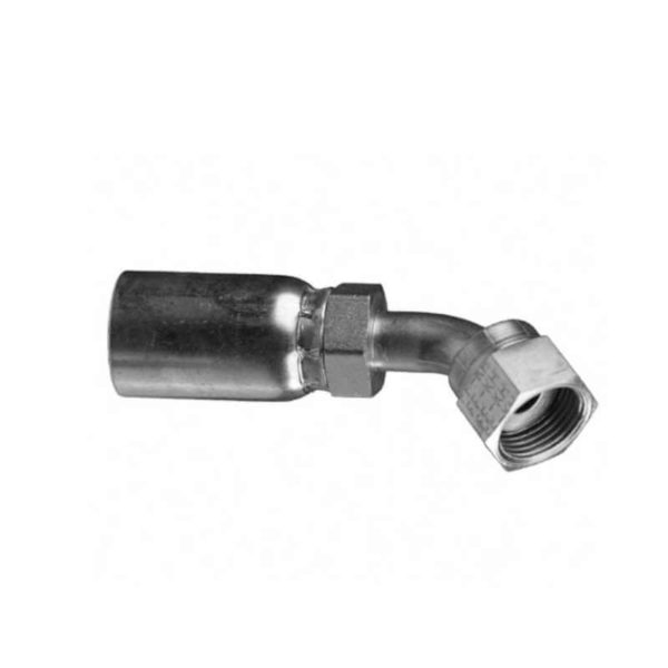 5/8" Hose ID x 5/8" - O-Ring Face Seal 45° Bent Tube Female Swivel Bite to Wire/W Series Fitting