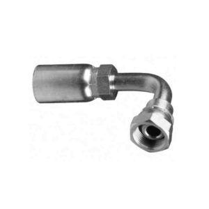 3/8" Hose ID x M22 x 1.5 - Din Heavy Universal Seat 90° Tube Female Swivel With O-Ring Bite to Wire/W Series Fitting