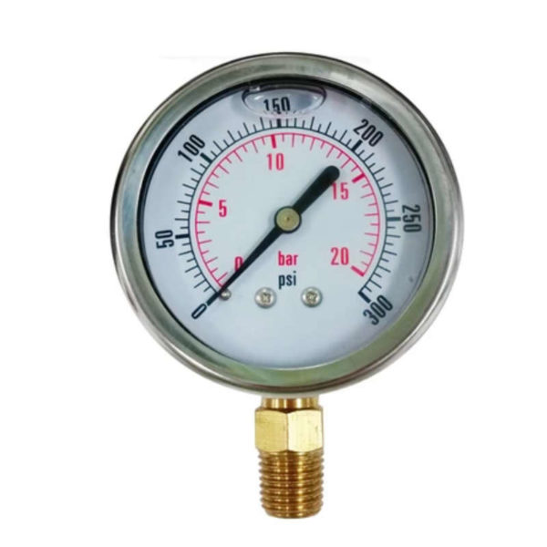 4" 30 PSI Stem Mount Vacuum Pressure Gauge