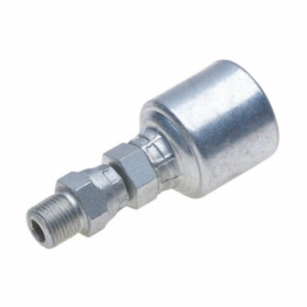 5/8" Hose ID x M30X2.0 Male Pipe Swivel (NPTF - Without 30° Cone Seat) Gates MegaCrimp® Couplings - G25105-1012 - 710000335