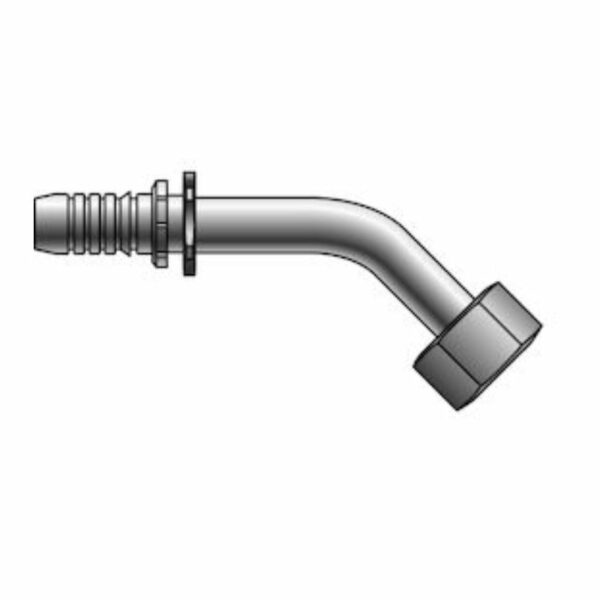 1" Hose ID x M36X2.0 Female DIN 24 Cone Swivel - Heavy Series with O-Ring - 45° Bent Tube Gates GlobalSpiral™ Couplings G20725-1625 - 734791545