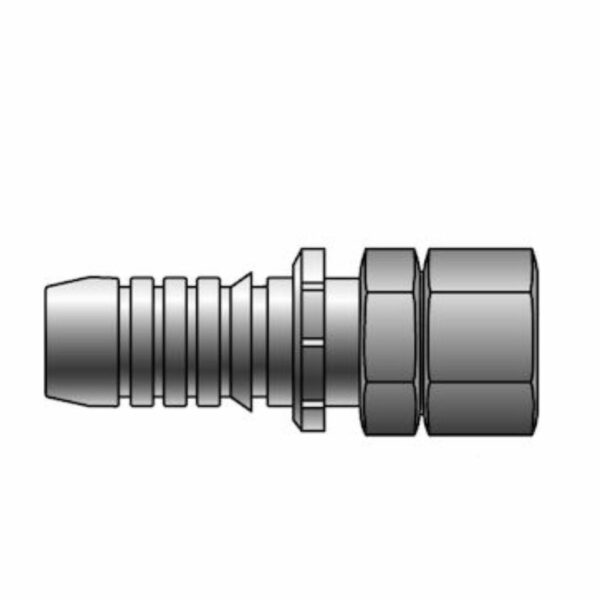 1/2" Hose ID x 3/4" Female JIC 37° Flare Swivel Gates GlobalSpiral™ Couplings G20170-0812 - 734724265