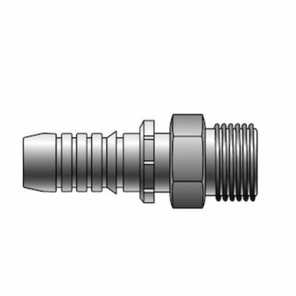 3/4" Hose ID x M42X2.0 Male DIN 24 Cone - Heavy Series Gates GlobalSpiral™ Couplings G20715-1230 - 734793765