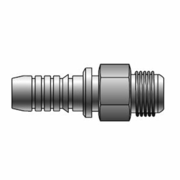 1/2" Hose ID x 1/2" Male JIC 37° Flare Gates GlobalSpiral™ Couplings G20165-0808 - 734722245